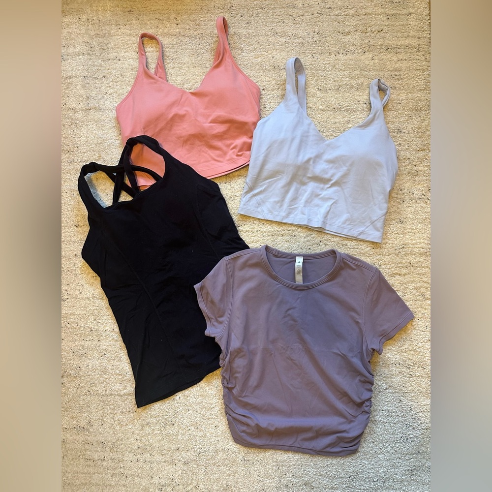 Lululemon Align Tanks and Nulu T-Shirt